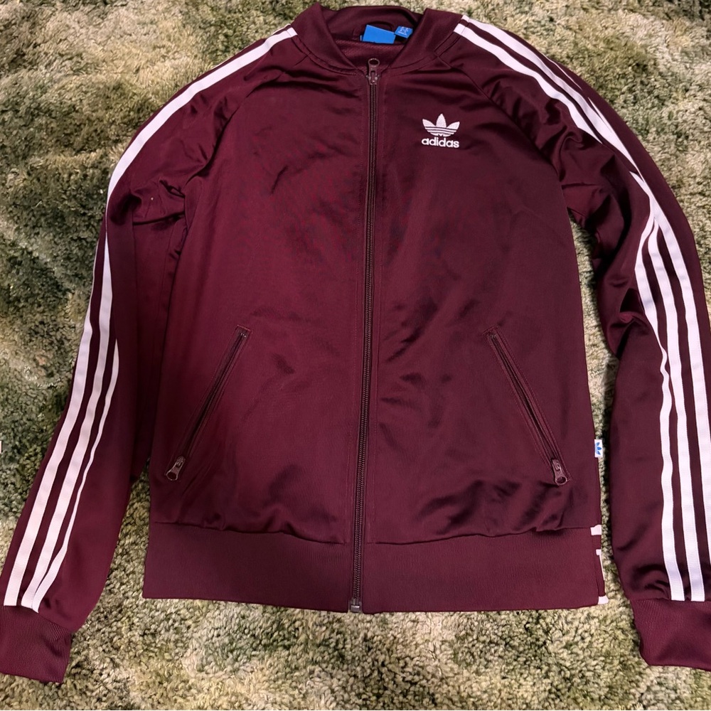 Adidas Maroon Track Jacket